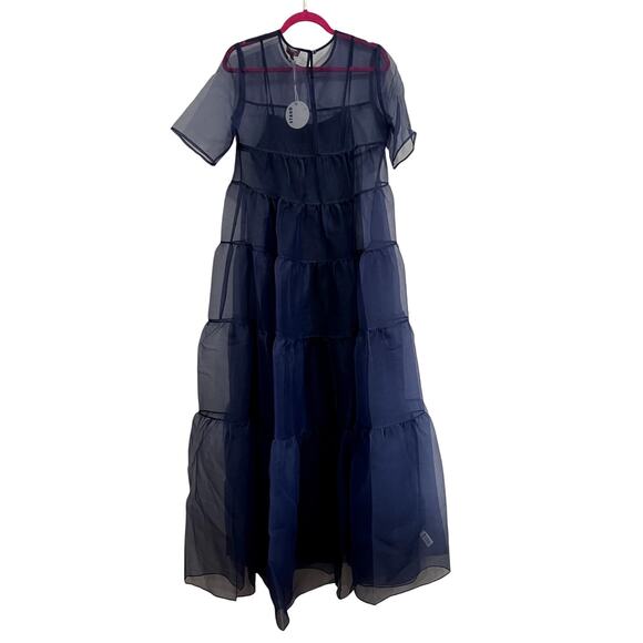 NEW NWT STAUD Hyacinth Organza Maxi Dress - Picture 4 of 7
